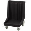 Cambro CD2020HB110 Black Camdolly Dish Rack / Glass Rack Dolly with 10'' Rear Wheels - 350 lb. 214CD2020HBL